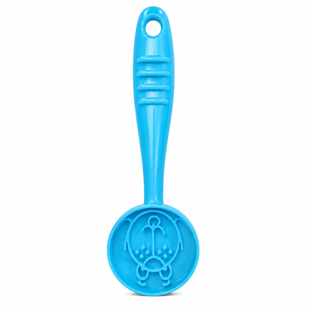 Lick Paddle Dog Treat Spreader, BPA Free, Paw, Bone, Ice Cream, Dog Face, Print Design, Training Aid, Reduces Anxiety, Mental Enrichment, For All Dogs (Blue, Dog Face) โ image 1