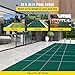 VEVOR Inground Pool Safety Cover 18' x 36' Rectangle with 4x8ft Center End Step, Safety Pool Covers Green Mesh, 15-Year Warranty, Triple Stitched, MAX Strength Winter Safety Cover for Children & Pets