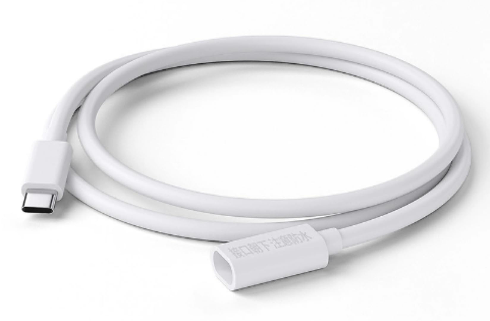 太陽光発電カメラ対応 USB Type-C オスメス延長ケーブル｜防犯カメラやキャンプ用品の電源接続に最適な充電延長ワイヤー (ホワイト, 3m)