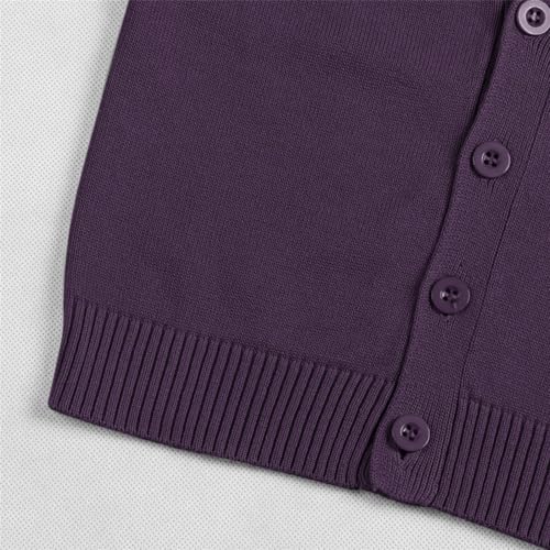 Girls Cardigan Kid School Unifor𝐦 Button Down Sweater Jacket Basic Solid Cute Tops Loose Fall Winter Clothes3