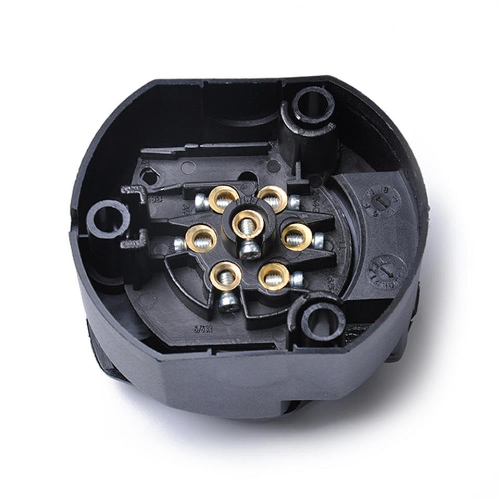 Kit de Conector de Remolque de 12v 7 Pin Capacidades de Alambre de Cable de Soporte Compatible con los Kits de Junta de Remolque para automóviles y Botes