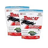 Tomcat Mouse Killer Child & Dog Resistant, Refillable Station, 1 Station and 16 Poison Refills (2-Pack)