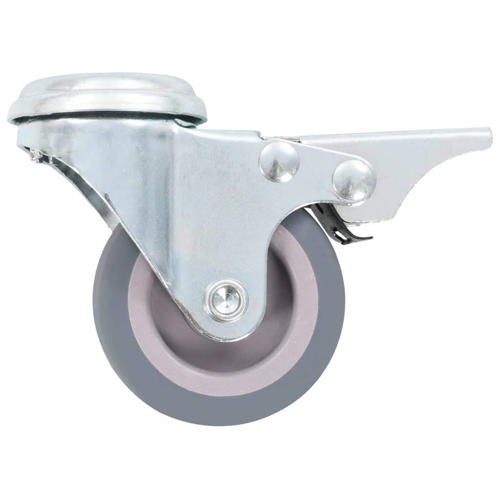 vidaXL 32x Ruedas Giratorias con Agujero Pasador Diámetro 50mm Material Brico Muebles Bancos Trabajo Carritos Estanterías Resistencia Golpes Suaves