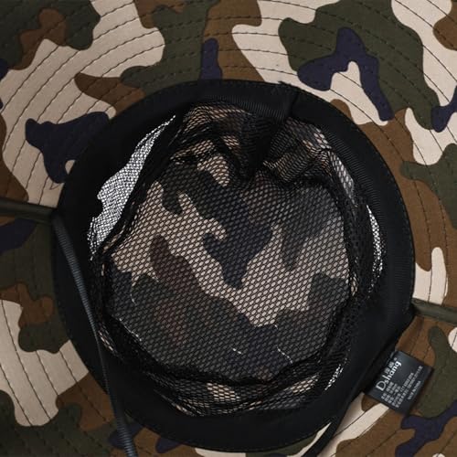 Gorro con ventilador solar para pesca, sombrero de ala ancha miniatura 6
