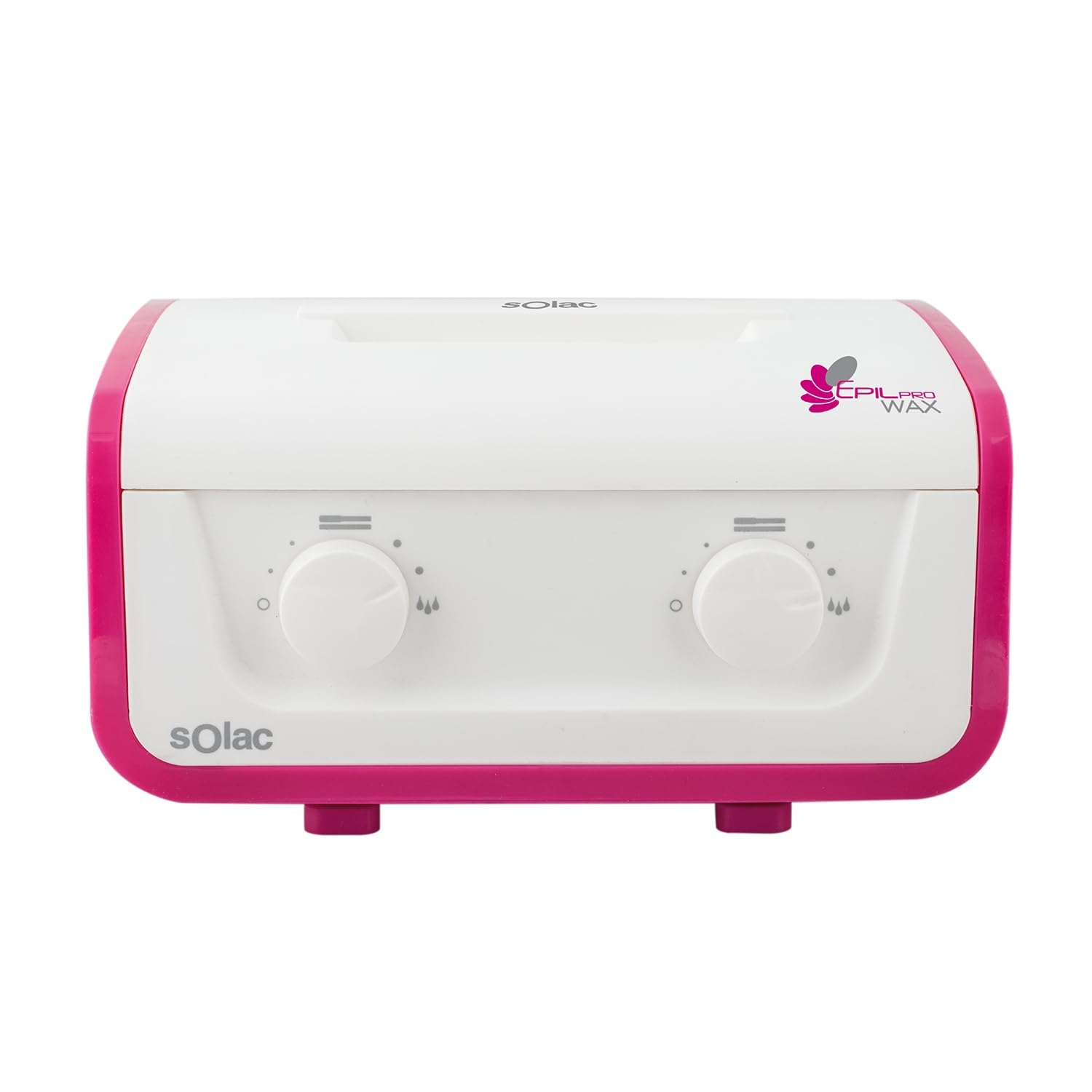 Solac – Máquina de Cera Profesional DC7502 Epil Pro Wax, 325W, Doble Cubeta, Temperatura Regulable Independiente, Todo Tipo Cabello y Cera, Facial y Corporal, Piel Sensible, Depilación Rápida, Blanco