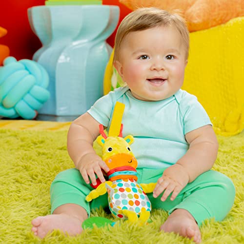Image of Bright Starts Pull, Play & Boogie Musical Activity Toy for Stroller - Giraffe - Unisex, Newborn +