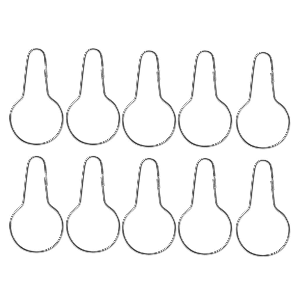 NEWFT 10-Piece Bird Toy Parts Stainless Steel Hooks for Hanging Feeder Toy Small Animal Tunnel Hammock Nest