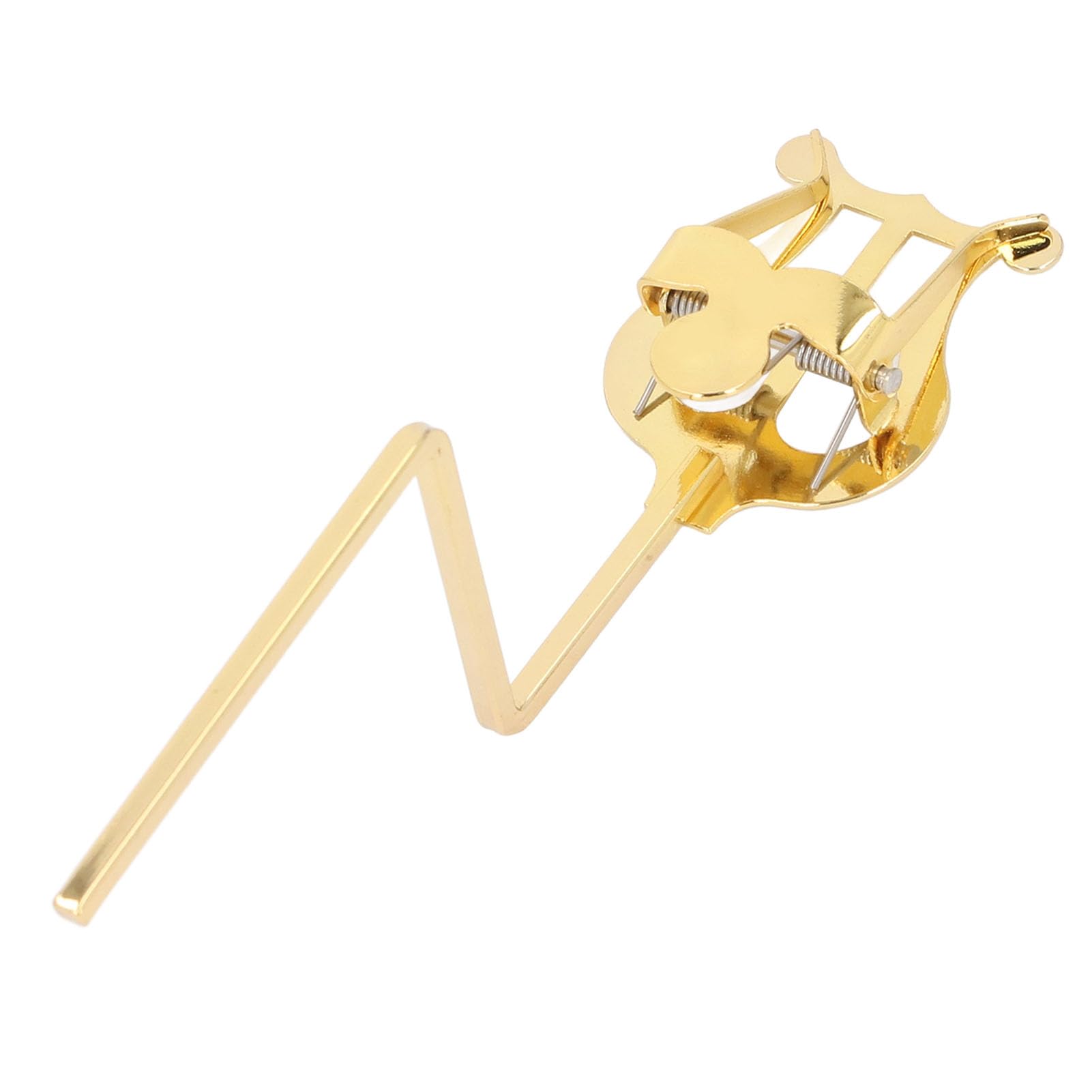Pince Lyre de Feuilles de Saxophone Alto en or Noble, Porte-à-faire Facile à Utiliser pour la Musique de Saxophone, pour la Pratique Musicale