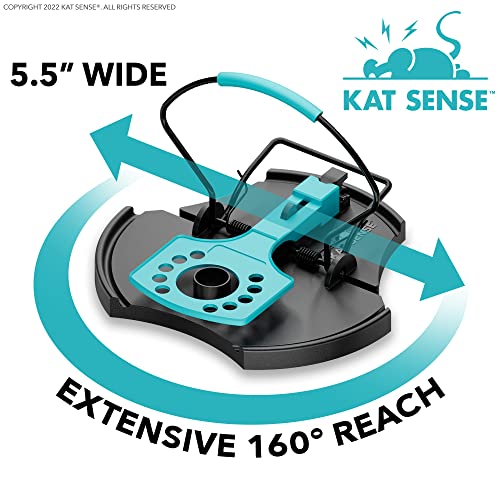 Kat Sense Large Rat Traps That Work, Instant Humane Kill Snap Trap For House, New Wide Strike Bar Captures 3X More Rodents Chipmunks Mice & Squirrels, Set Of 4 Indoor Outdoor Mouse Traps Trampas Ratas #TOP2