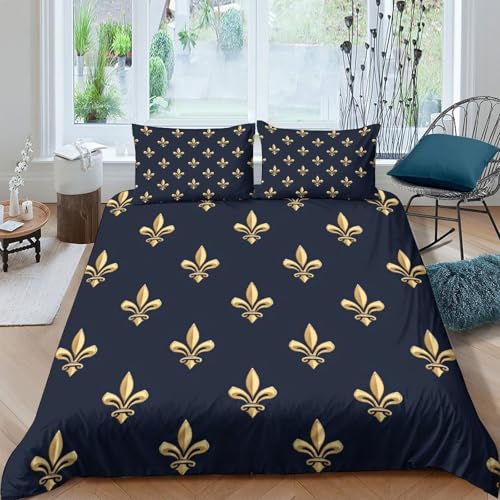 Linge de lit canne à pêche 260x220cm finition premium imprimé 3D ultra doux - 4