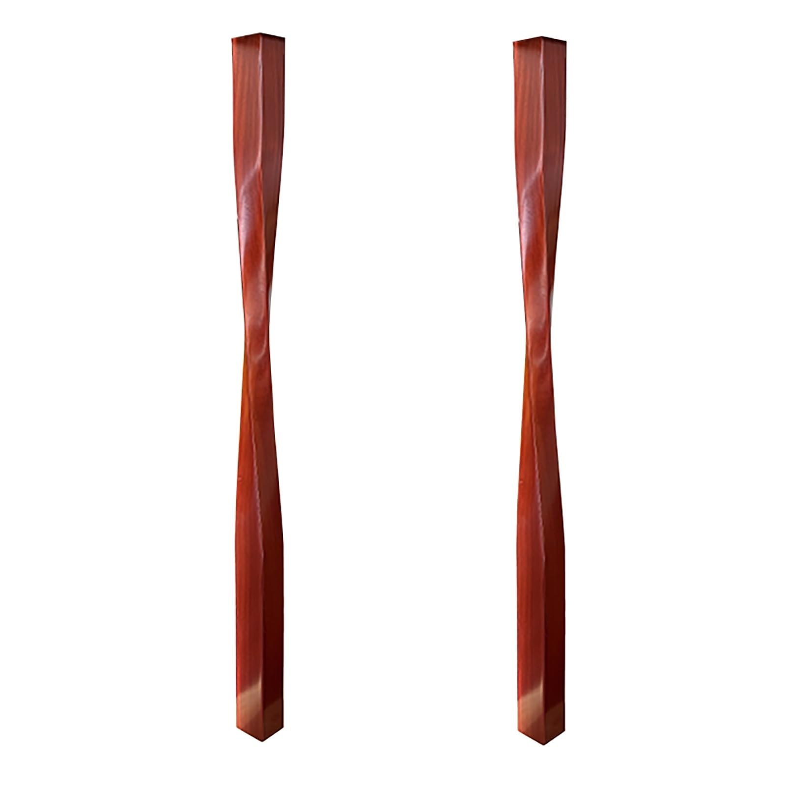 Attic Balusters for Interior Staircase, Solid Wooden Twist Stair Spindles