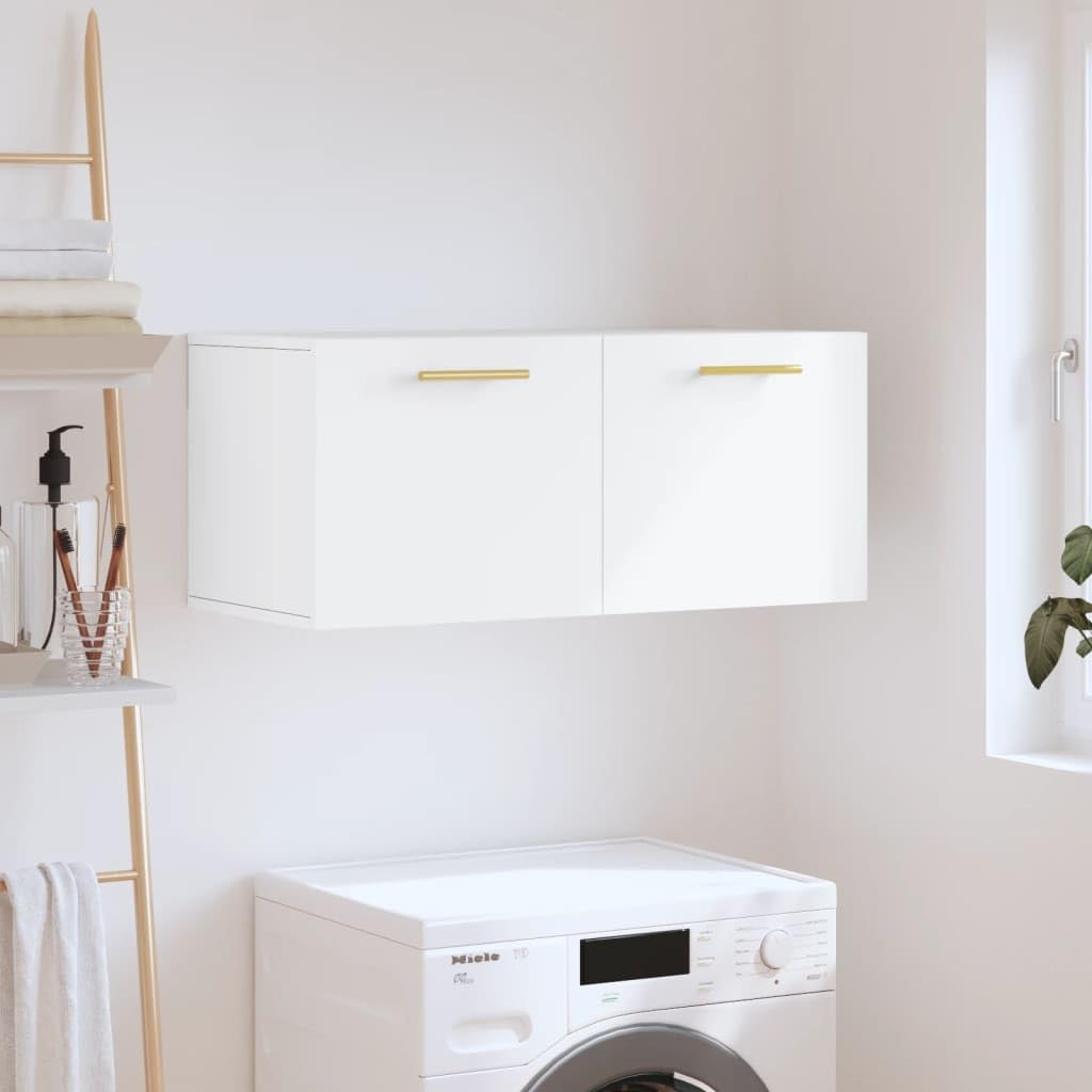 Meuble 60x60 VidaXL Armoire Murale, Placard Suspendu Avec Rangement, Meuble Flottant De Salon Bureau Chambre, Moderne, Chêne Sonoma Bois D'Ingénierie Meuble Bois Flotte