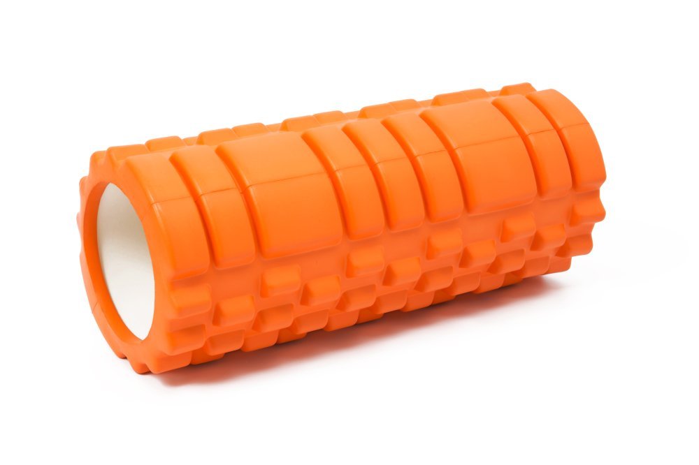 Soulflex Foam Roller For Recovery | Medium Density EVA | Fitness Roller For Deep Tissue Massage & Trigger Point Release | 13 Inches | Tri-Zone Surface for Pain Relief (Orange)