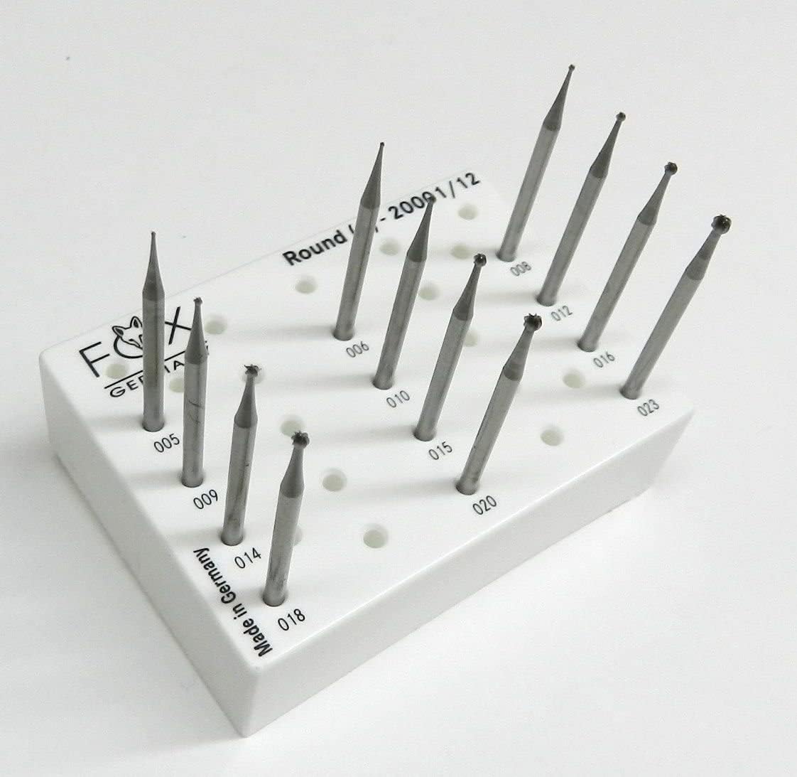 Jewelry Making Burs Set Round Shape Ball Burs Jewelers Fig1 005-023 Fox Made in Germany