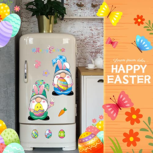 9 Pieces Holiday Gnomes Refrigerator Magnets Gnome Fridge Magnet Stickers Summer Magnets Decorations For Home Kitchen Garage Metal Door Car (Bunny) #TOP4