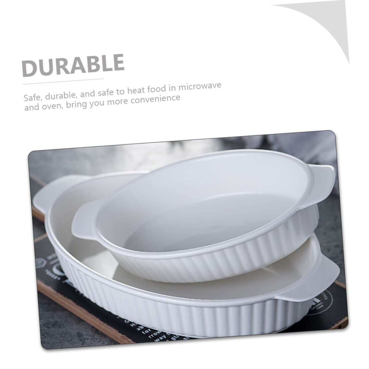 Amphora-backschale Backen Ovale Auflaufform Lasagnepfanne Auflaufformen Backformen Blech Laib Brot Pfanne Küchenwaren Brotbackform Ovale Speiseteller Käse Weiß Keramik Ofen Würze