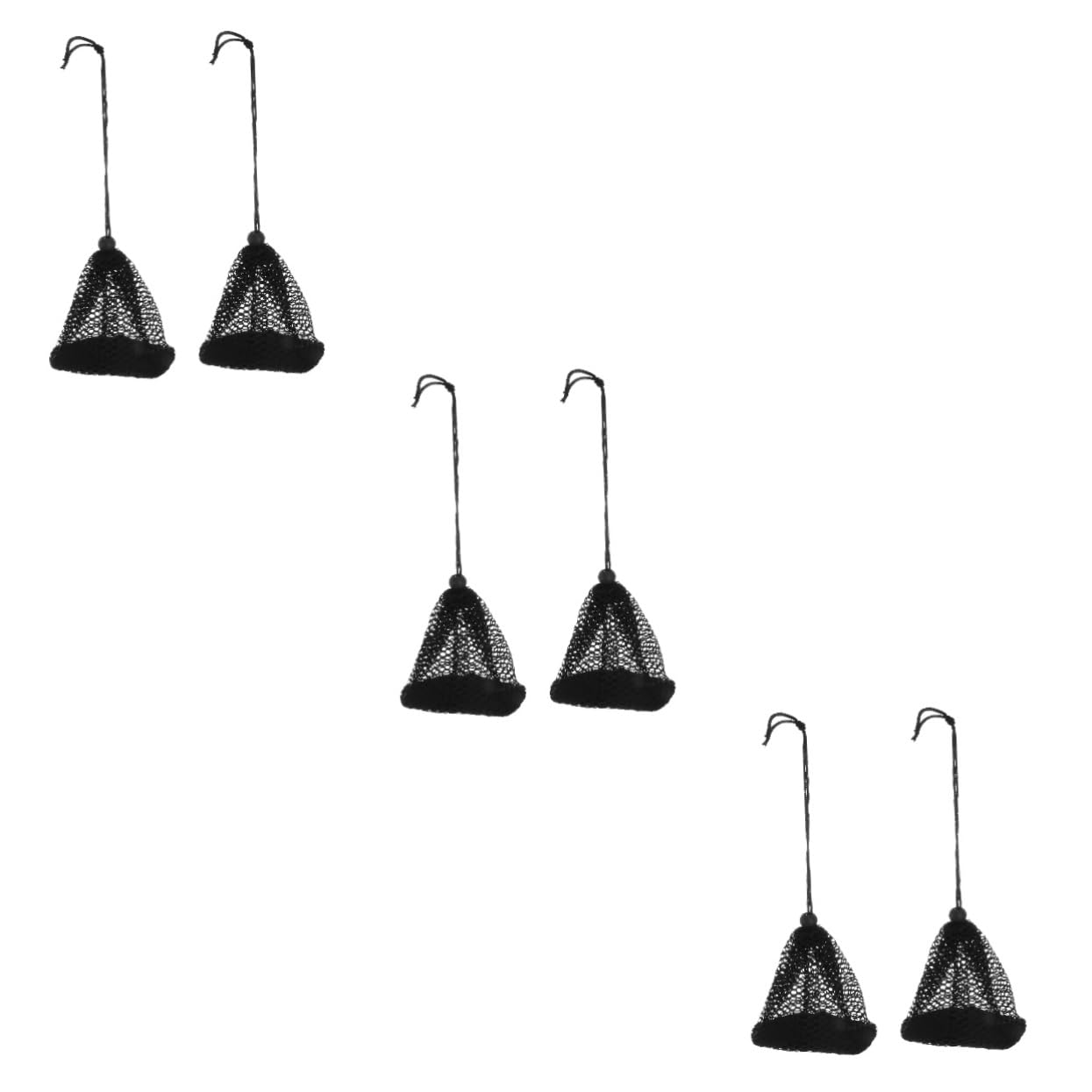 BESPORTBLE 3sets Golf Storage Mesh Bag Mesh Ball Pouch Nylon Balls Bag Easy to Carry 2pcs*3