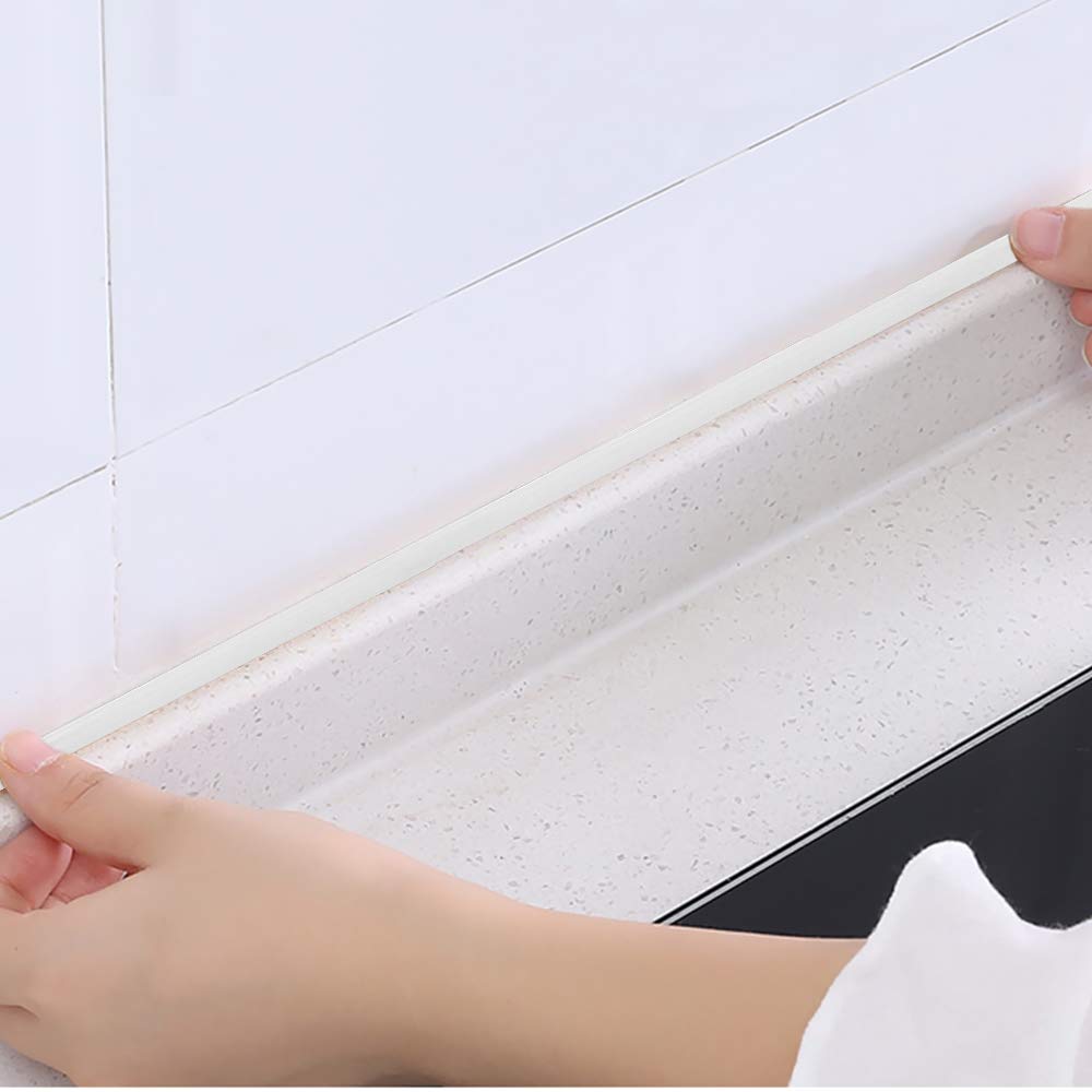 Nastro Adesivo Per Piastrelle - 8mm X 6m, Bianco, Antimuffa Per Bagno E Cucina - Foto 4