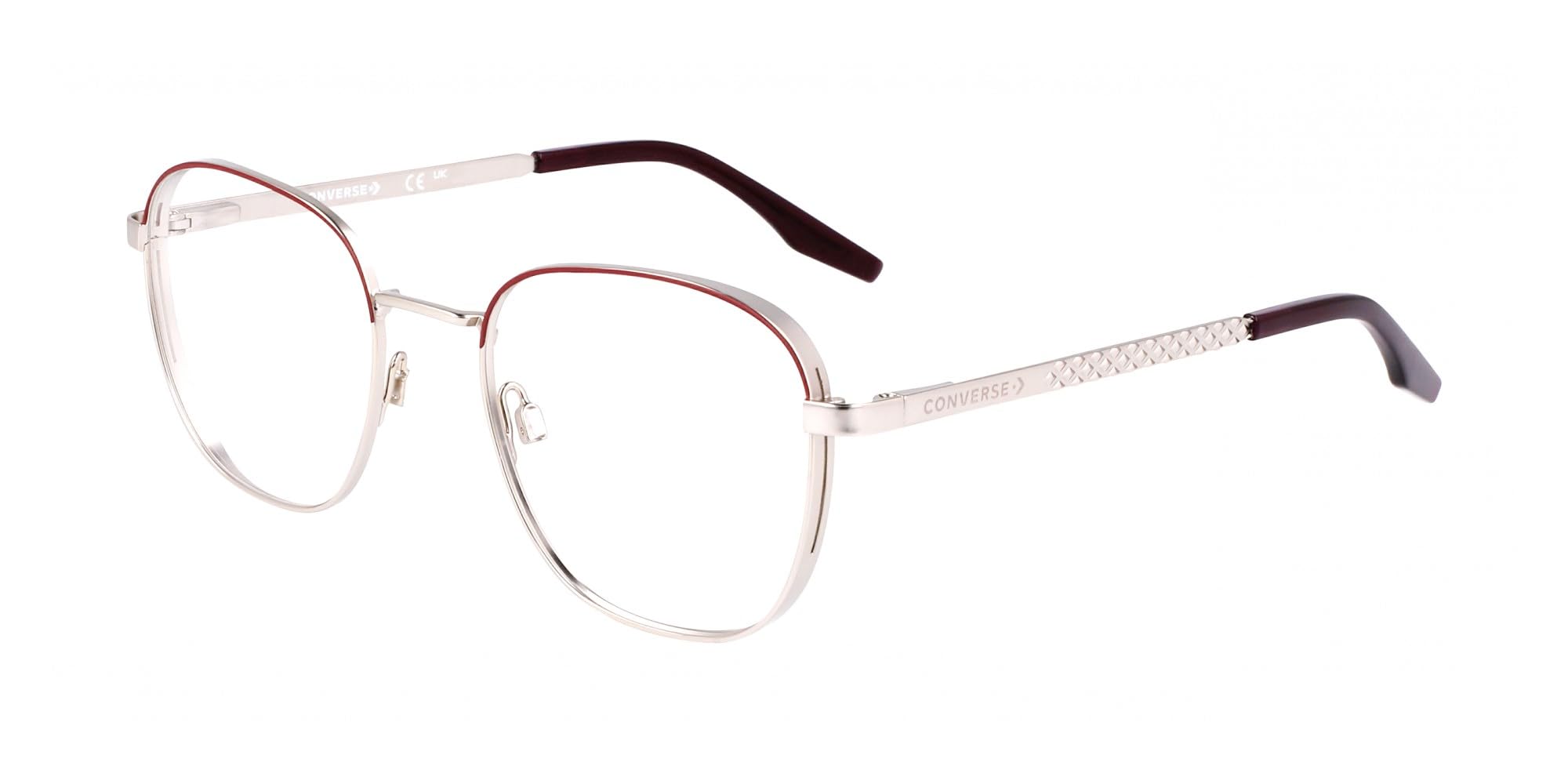CONVERSE GAFAS CV1013 C: SATIN SILVER/BORDEAUX/EYE SIZE: 50 BRIDGE: 19 HORIZONTAL MEASUREMENT: 50 VERTICAL MEASUREMENT: 44,5 Cura della persona e salute