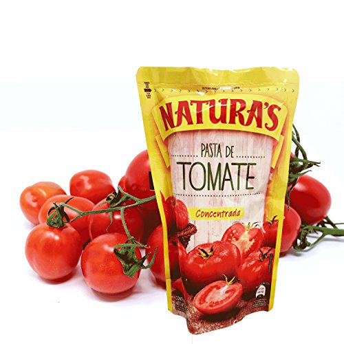 Tomato Paste - Naturaâ€™s Pasta De Tomate Concentrada|100% Plant Based | Ready To Use| Made With Only With Fresh Tomatoes |No Preservative, No Artificial Colors| (227g, 8oz) Single