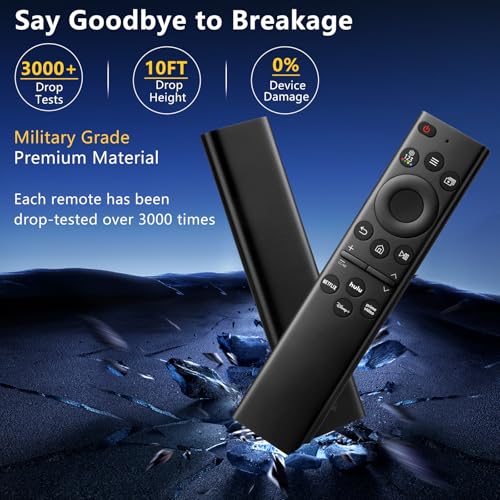 Image of (Pack of 2) Universal Remote for Samsung TV Frame Solar Serif Crystal Curved LED QLED OLED Neo UHD SUHD HDTV 4K 8K 7 8 9 Series Smart TV Remotes Control Replacement - 2 Year Warranty