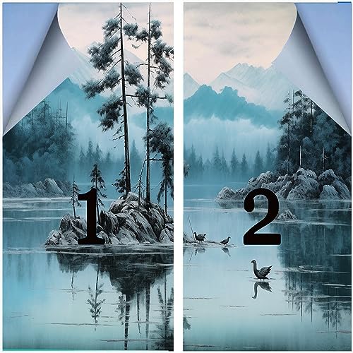 Película decorativa para ventana estilo vitral natura miniatura 3