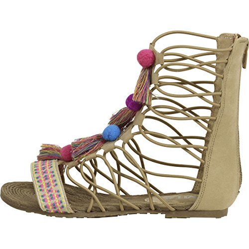 MIA Kids Big Girl's Jordy Natural Nova Suede Gladiator Sandals Shoes Sz:2