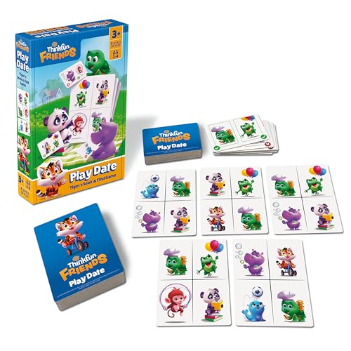 ThinkFun Friends: Play Date - A Matching Game for Preschool Fun - Build Skills, Foster Friendships,...