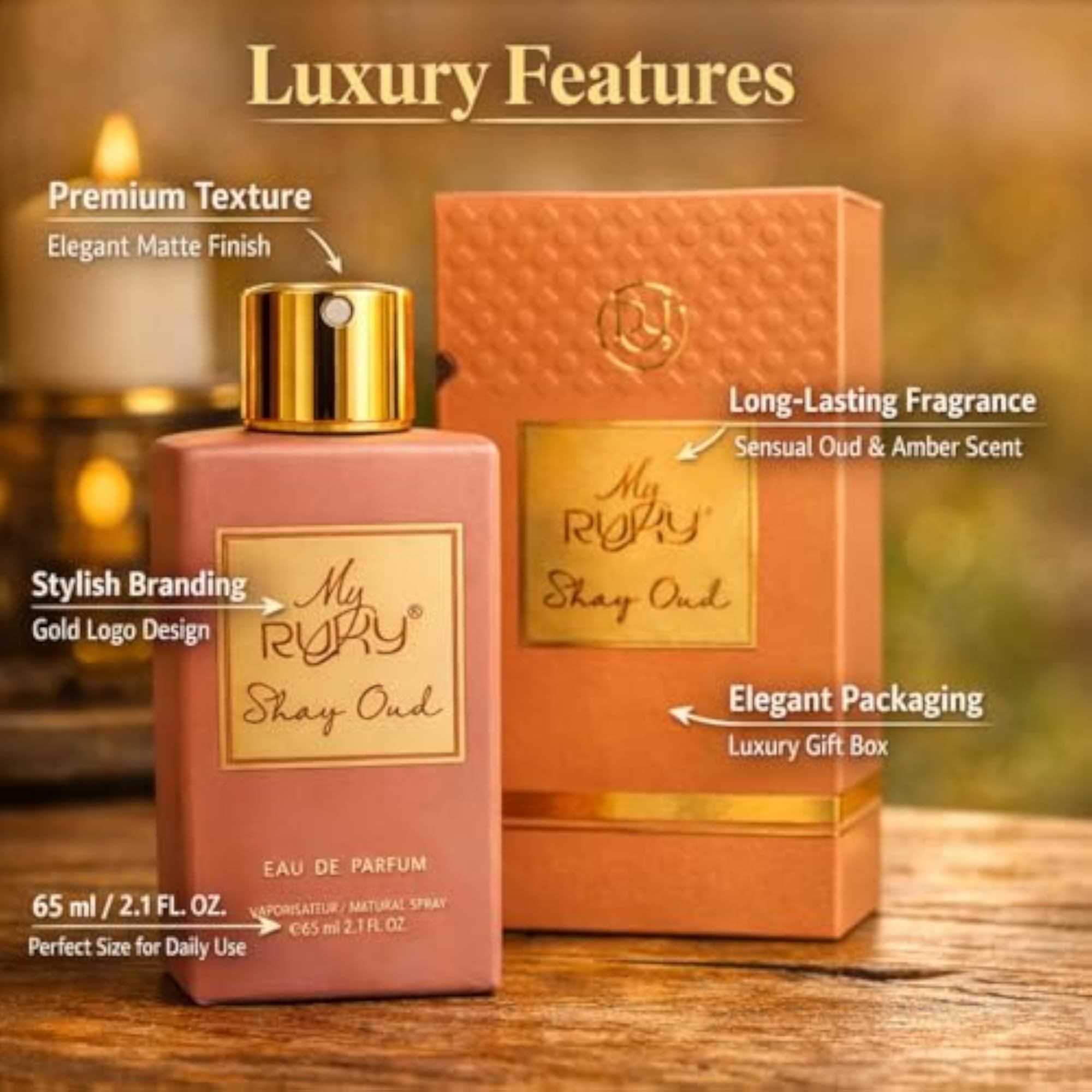 My Ruky Shay Oud Eau De Parfum, 65ml