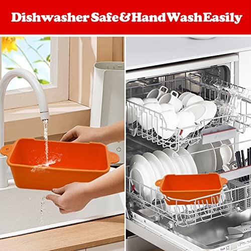 Hoomdabox 2 Pack Silicone Grease Cup Liners For Blackstone Grill, Reusable Drip Pan Liners, Grill Griddle Rear Grease Cup Grease Catcher Liner - Orange #TOP4