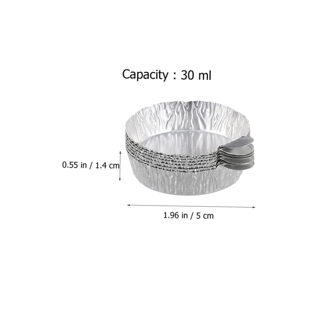 WOONEKY 150 Pcs Aluminum Foil Weighing Dish Weighing Trays Sample Weighing Weigh Boats Weighing Boats Aluminum Foil Weighing Plate Aluminum Foil Weighing Tray Balance Weighing Pans Scale