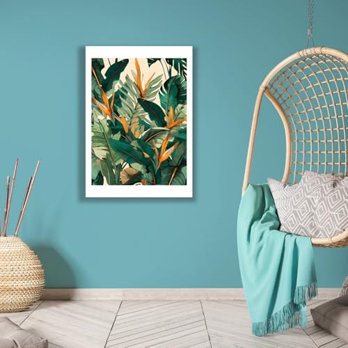 Jungle Bloom II Spiffing Prints grand format oiseau de paradis