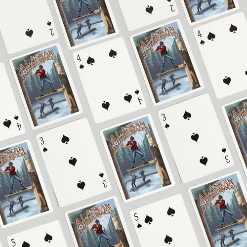 Baraja de Naipes Póker Alaskan Lumberjacks 52 Cartas miniatura 4