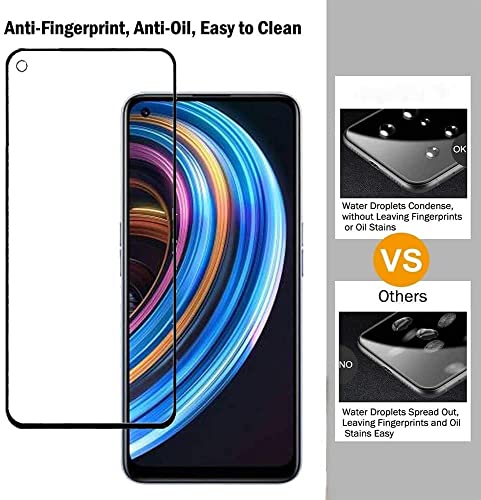 Image of Screen Protector for Realme GT Neo 2T 5G (Black) Tempered Glass Edge-to-Edge 6D Screen Guard With Installation Kit
