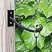 Achla Designs B-104 Lodge Wrought Iron Up-Curled Wall Bracket Hook
