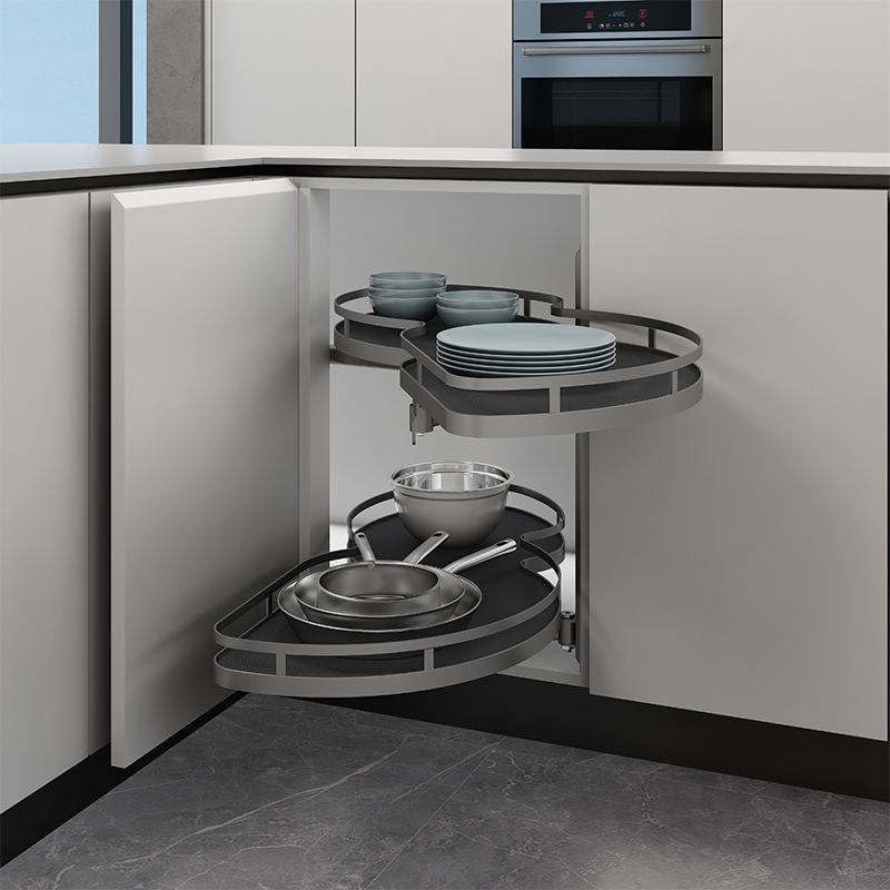HILO Magic Swing Corner Gray Chrome Finish Texture for Modular