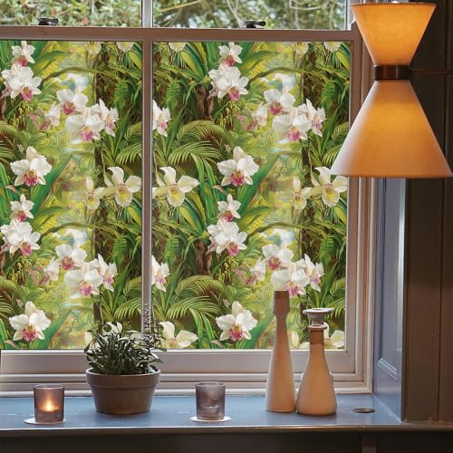 Vinilo decorativo adhesivo para ventana 40x300 cm verde miniatura 3