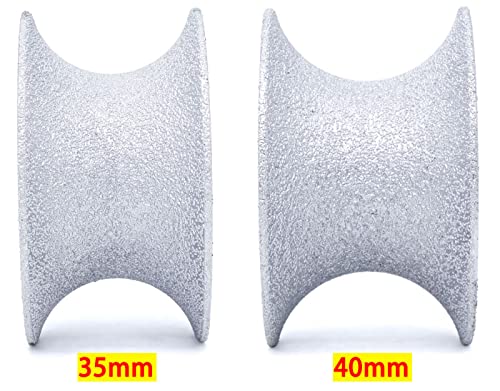 Herramientas de muela abrasiva, Rueda de perfilado broca enrutador diamante punta redondeada completa soldada al vacío for borde piedra y granito(30mm)
