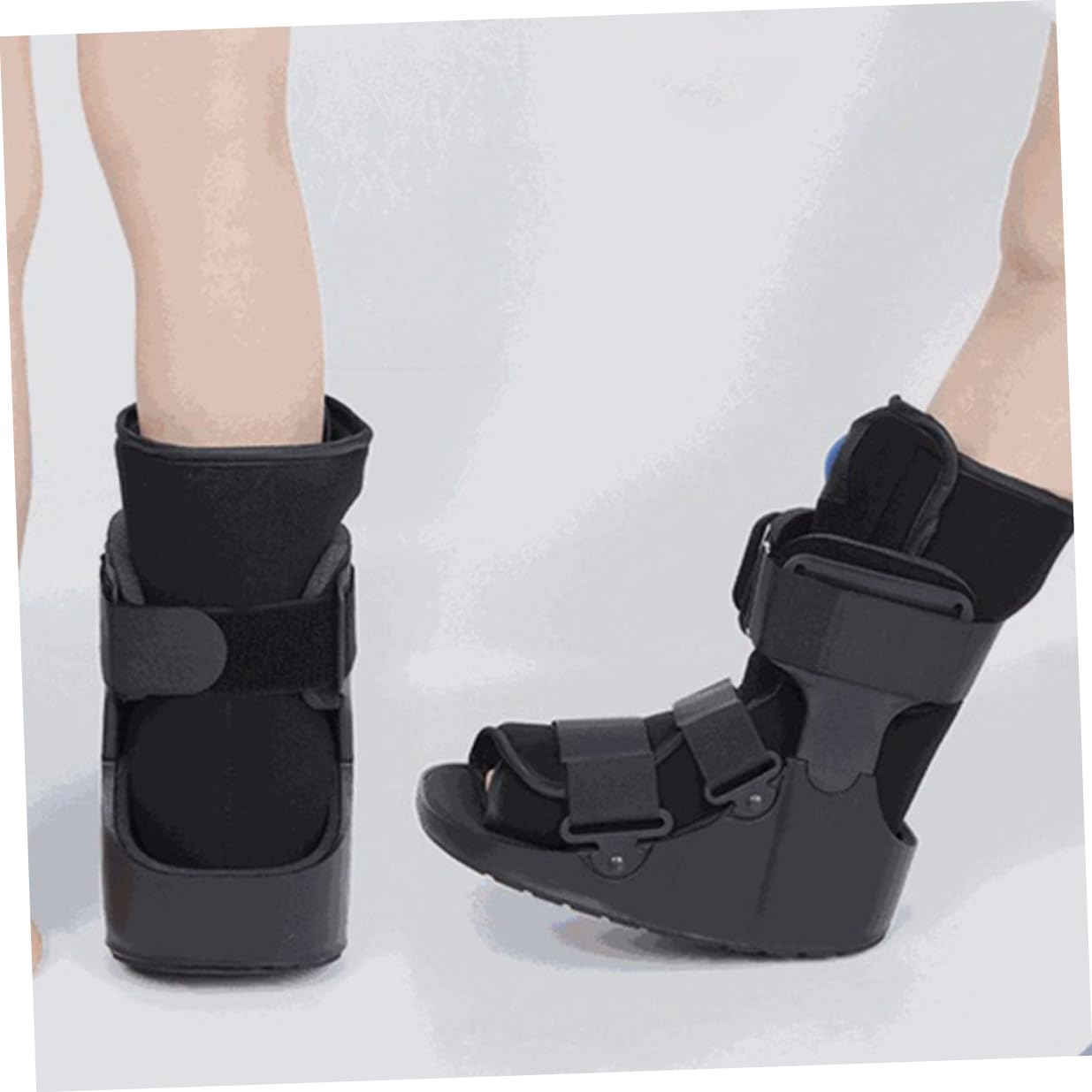 Foot Stabilizer Boot with Inflatable Cushion, Low-top Ankle Brace Support Shoe for Broken Foot, Post-surgery Medical Walking Boot for Adults