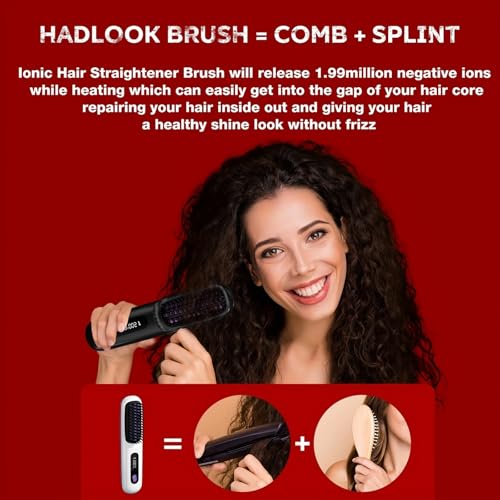 Plancha y Rizador de Pelo Inalámbrico 2 en 1 portátil miniatura 5