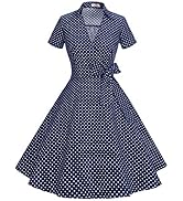 Timormode Sexy Robe Rétro Vintage Robe Rockabilly Swing Décolleté au Dos Timormode Sexy Robe Rétro Vintage Robe Rockabilly Swing Décolleté au Dos
