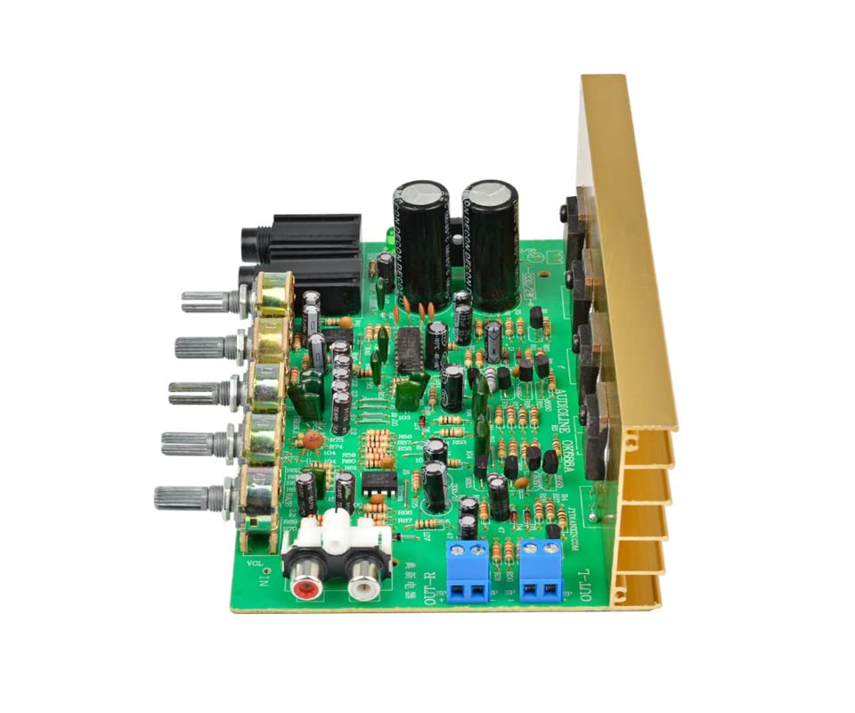 Audio Amplifier Board HIFI Digital Reverb Power Amplifier 100W Audio Preamp Rear Amplification with Tone Control
