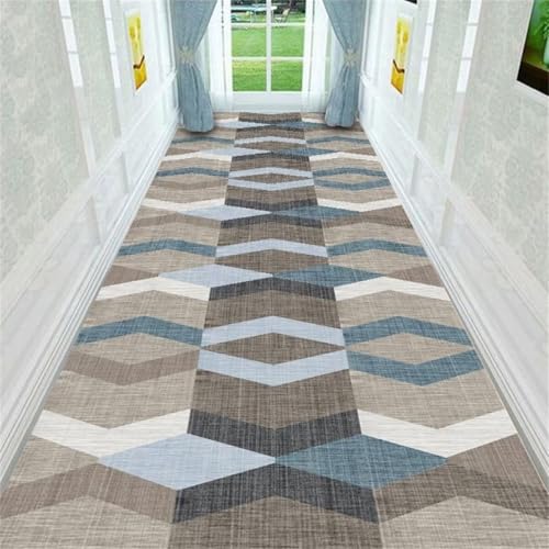 Moquette chambre gris-bleu à motif géométrique pour réveils doux - 2