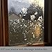 Niviy Window Film Floral Stained Glass Window Privacy Film 17.7 x 78.7 inches Front Door Decorative Glass Privacy Film Removable Static Cling Anti-UV Window Cling