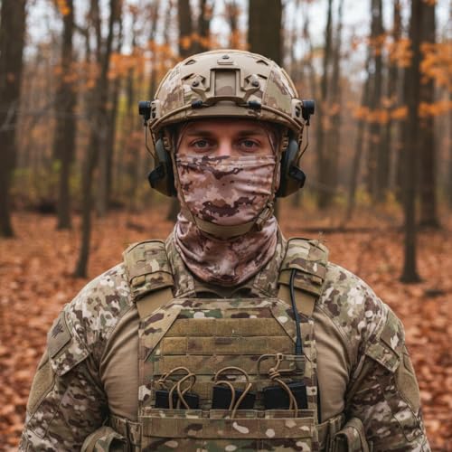 Image of Optifit Balaclava for Men Women, Breathable Print Bandana for Dust Protection & UV Portection Multipurpose All Cover Hat Quick Quick Dry Headband for Riding Cycling Skiing Outdoor Activities