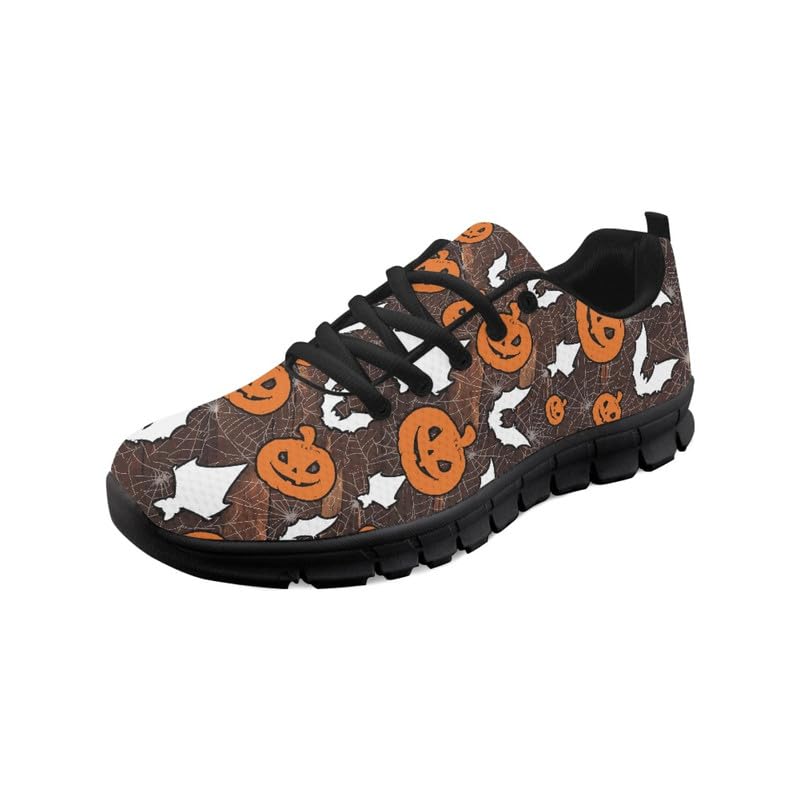 Scarpe da corsa casual unisex autunnali con teschio per Halloween, traspiranti, scarpe da ginnastica atletiche con memory foam