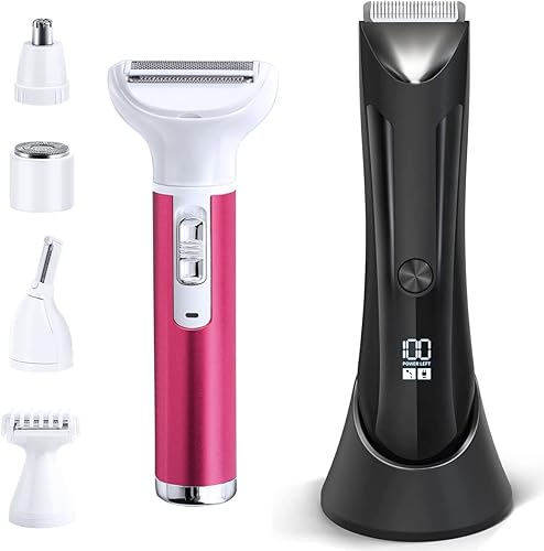 Maquinilla de afeitar eléctrica para mujeres y hombres eliminación para cuerpo nariz afeitadoras faciales piernas de cejas axilas bikini área de