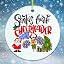 Cheer Coach Christmas Ornament, Cheerleading Gift
