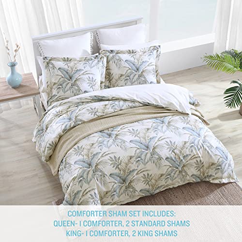 Image of Tommy Bahama - Tropical Queen Size Comforter Set with Matching Shams