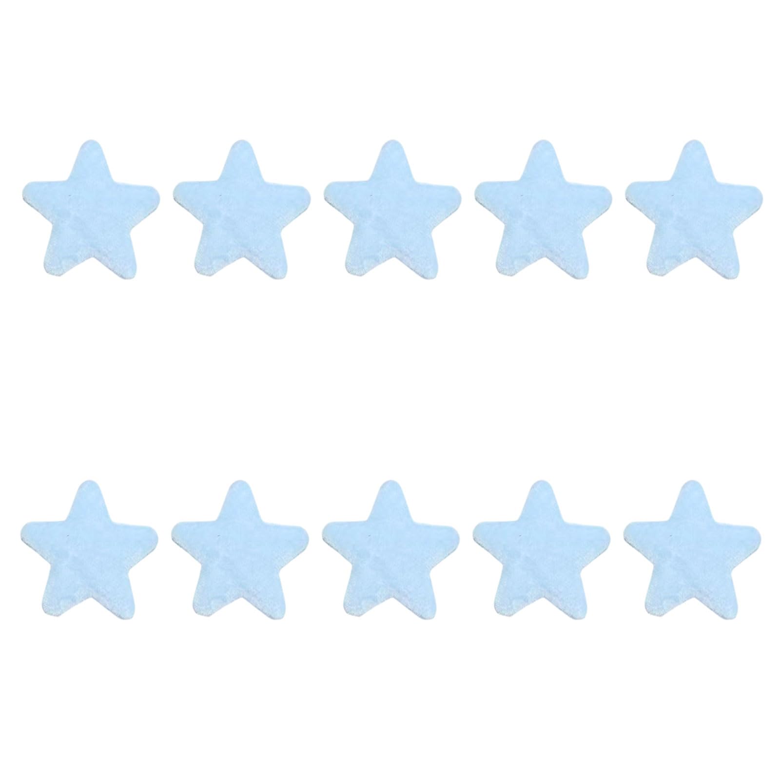 Elnwnnkc 10Pcs 6.5CM Colored Star Appliques Assorted Color Fabric Star Appliques for Bags Hat Garment Sewing Decoration Small Fabric Glowing for